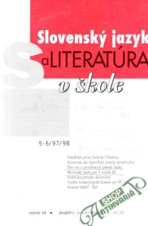 Obal knihy Slovenský jazyk a literatúra v škole 5-6/97/98