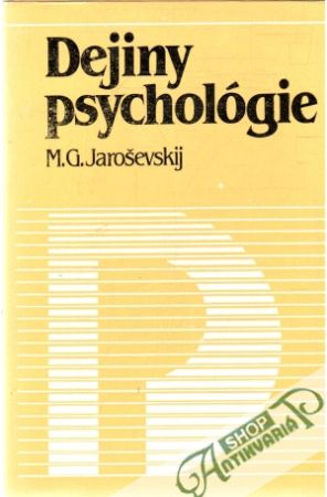 Obal knihy Dejiny psychológie