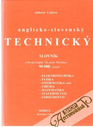 Obal knihy Anglicko - slovenský technický slovník