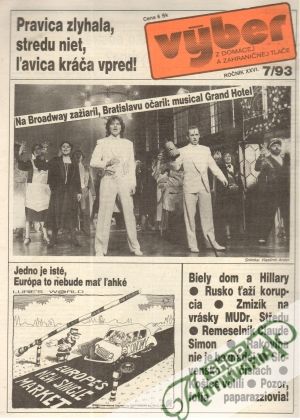 Obal knihy Výber z domácej a zahraničnej tlače 7/93