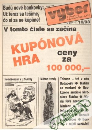 Obal knihy Výber z domácej a zahraničnej tlače 10/93