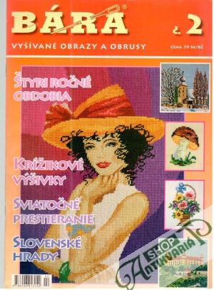 Obal knihy Bára č. 2 - vyšívané obrazy a obrusy