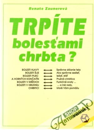 Obal knihy Trpíte bolesťami chrbta?