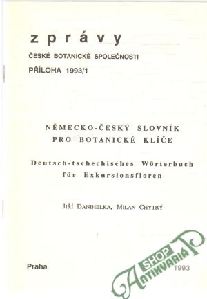 Obal knihy Německo - český slovník pro botanické klíče