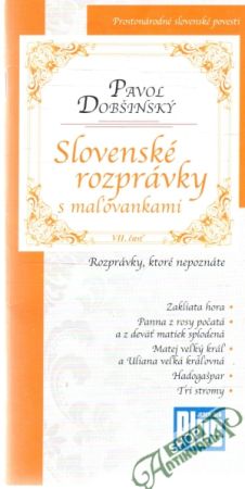 Obal knihy Slovenské rozprávky s maľovankami VII. časť