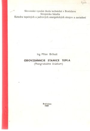 Odovzdávacie stanice tepla - Bičkoš Milan