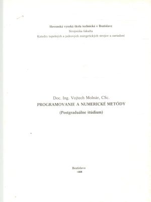 Obal knihy Programovanie a numerické metódy