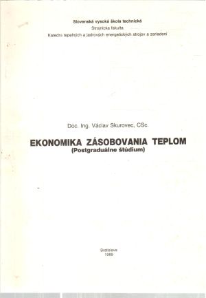 Obal knihy Ekonomika zásobovania teplom