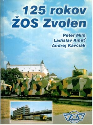 Obal knihy 125 rokov ŽOS Zvolen