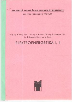 Obal knihy Elektroenergetika I, II.