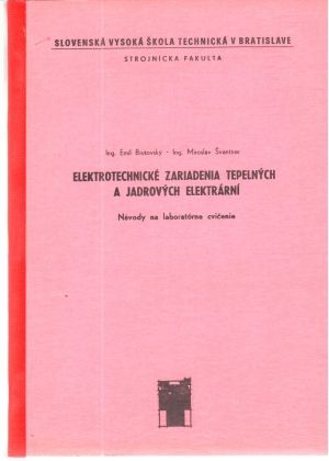 Obal knihy Elektrotechnické zariadenia tepelných a jadrových elektrární