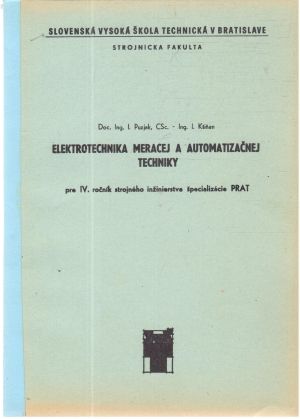 Obal knihy Elektrotechnika meracej a automatizačnej techniky
