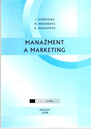 Obal knihy Manažment a marketing