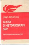 Jablonický Jozef - Glosy o historiografii SNP
