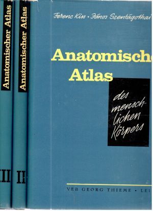 Obal knihy Anatomischer Atlas des menschlichen Korpers I-III.