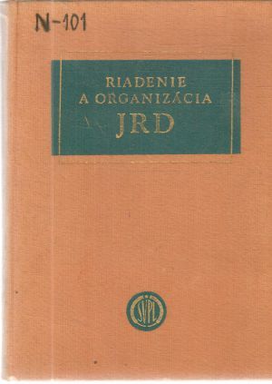 Obal knihy Riadenie a organizácia JRD