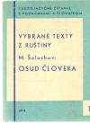 Šolochov M. - Osud človeka - Vybrané texty z ruštiny