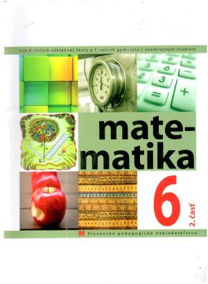 Obal knihy Matematika 6. - 2. časť