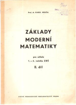 Obal knihy Základy moderní matematiky