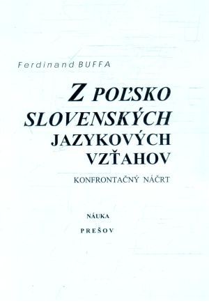 Obal knihy Z poľsko - slovenských jazykových vzťahov