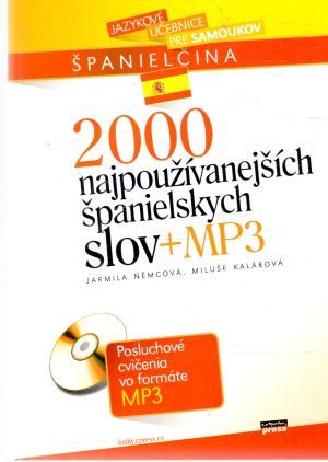 Obal knihy 2000 najpoužívanejších španielskych slov + MP3