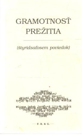Obal knihy Gramotnosť prežitia