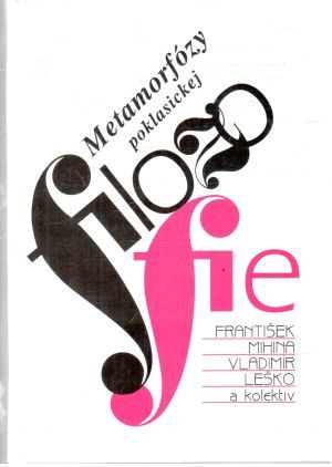 Obal knihy Metamorfózy poklasickej filozofie