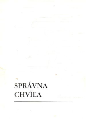 Obal knihy Správna chvíľa