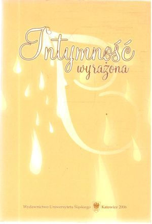 Obal knihy Intymność wyrazona