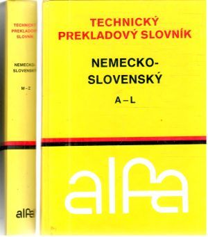 Obal knihy Technický prekladový slovník nemecko - slovenský I-II.