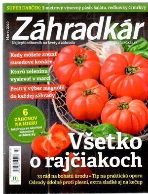 Obal knihy Záhradkár Marec 2020