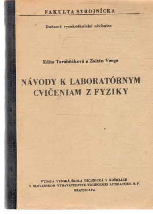 Obal knihy Návody k laboratórnym cvičeniam z fyziky