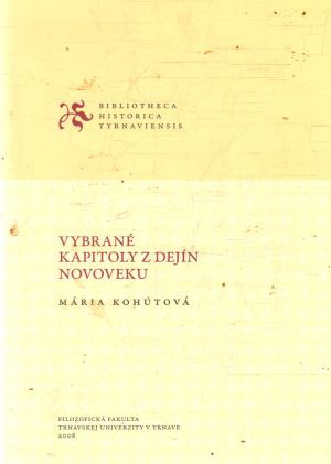 Obal knihy Vybrané kapitoly z dejín novoveku