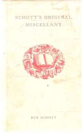 Obal knihy Schott´s original miscellany
