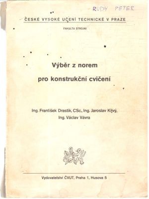 Obal knihy Výběr z norem pro konstrukční cvičení